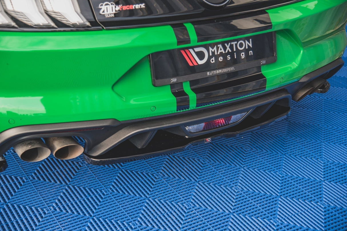 Maxton Design Central Rear Splitter Ford Mustang GT MK6 Facelift