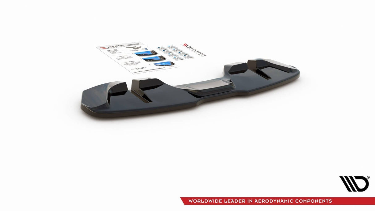 Maxton Design Central Rear Splitter Ford Mustang GT MK6 Facelift