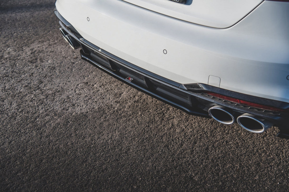 Maxton Design Central Rear Splitter For Audi S5 / A5 S-Line Sportback F5 Facelift