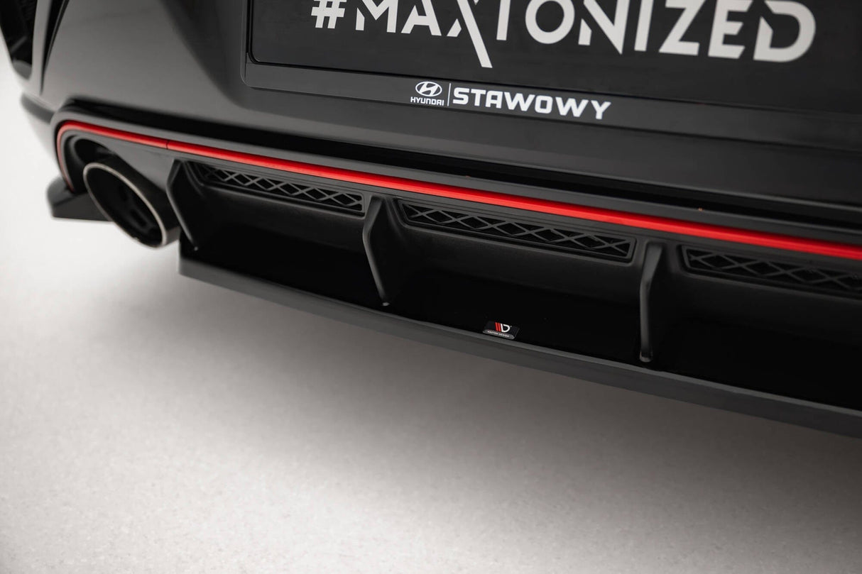 Maxton Design Central Rear Splitter For Hyundai Veloster N MK2
