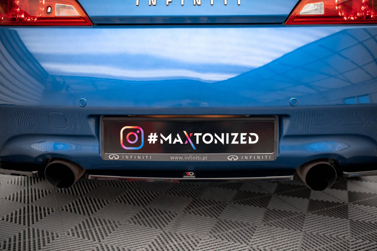 Maxton Design Central Rear Splitter For Infiniti G37 Coupe