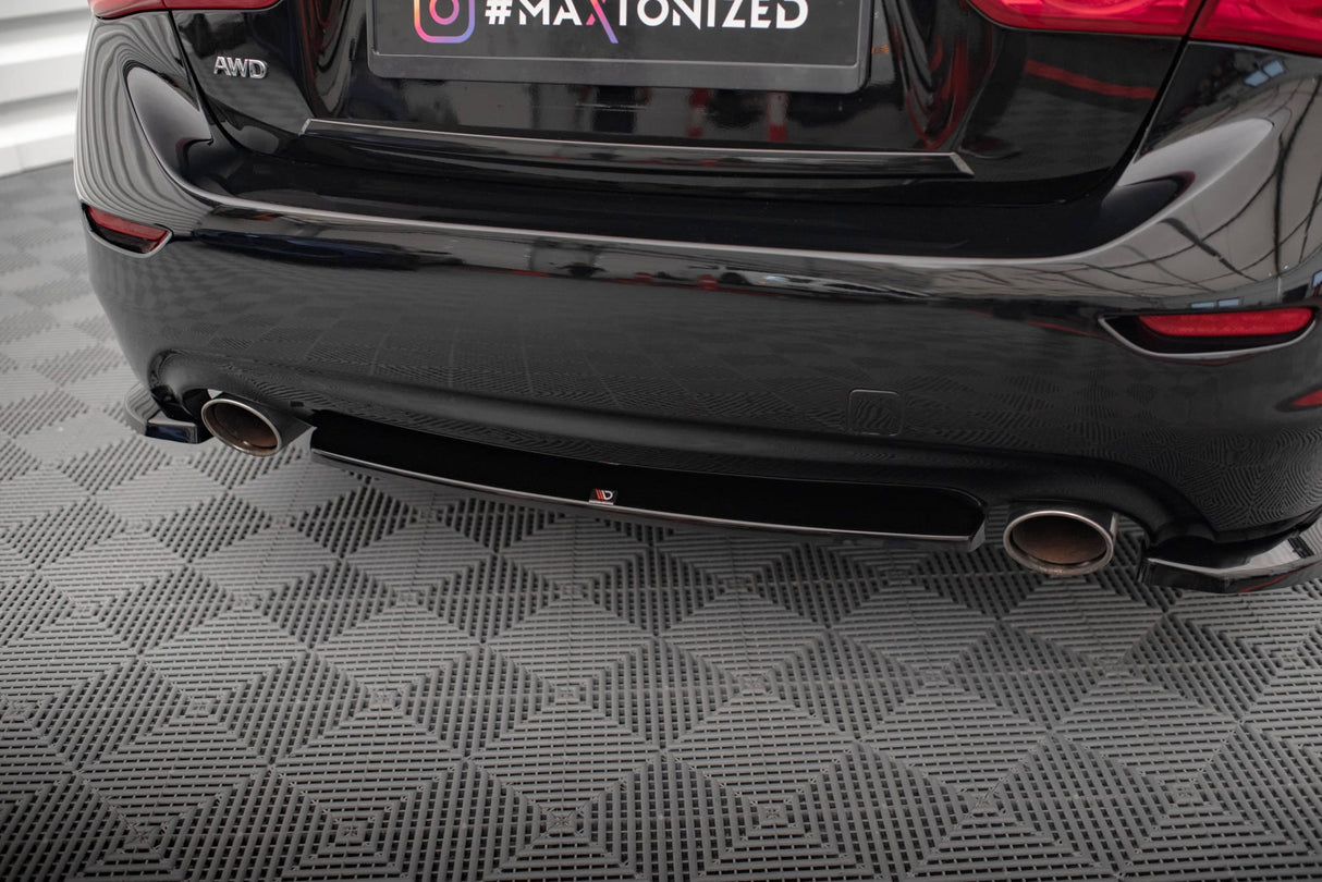 Maxton Design Central Rear Splitter For Infiniti Q50 S Mk1