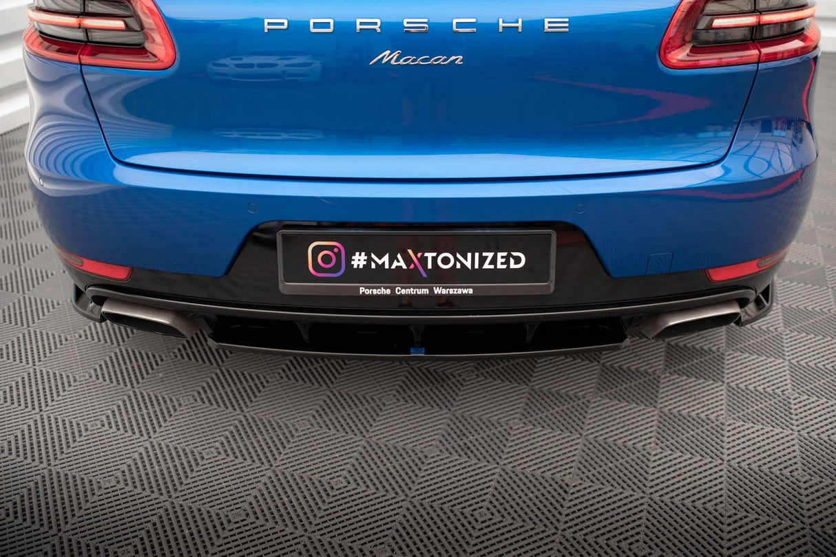 Maxton Design Central Rear Splitter Porsche Macan Mk1