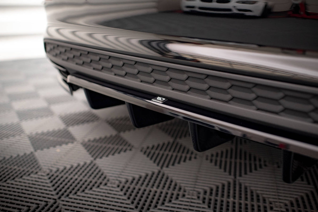 Maxton Design Central Rear Splitter (With Vertical Bars) Audi A3 S-Line Sedan 8Y