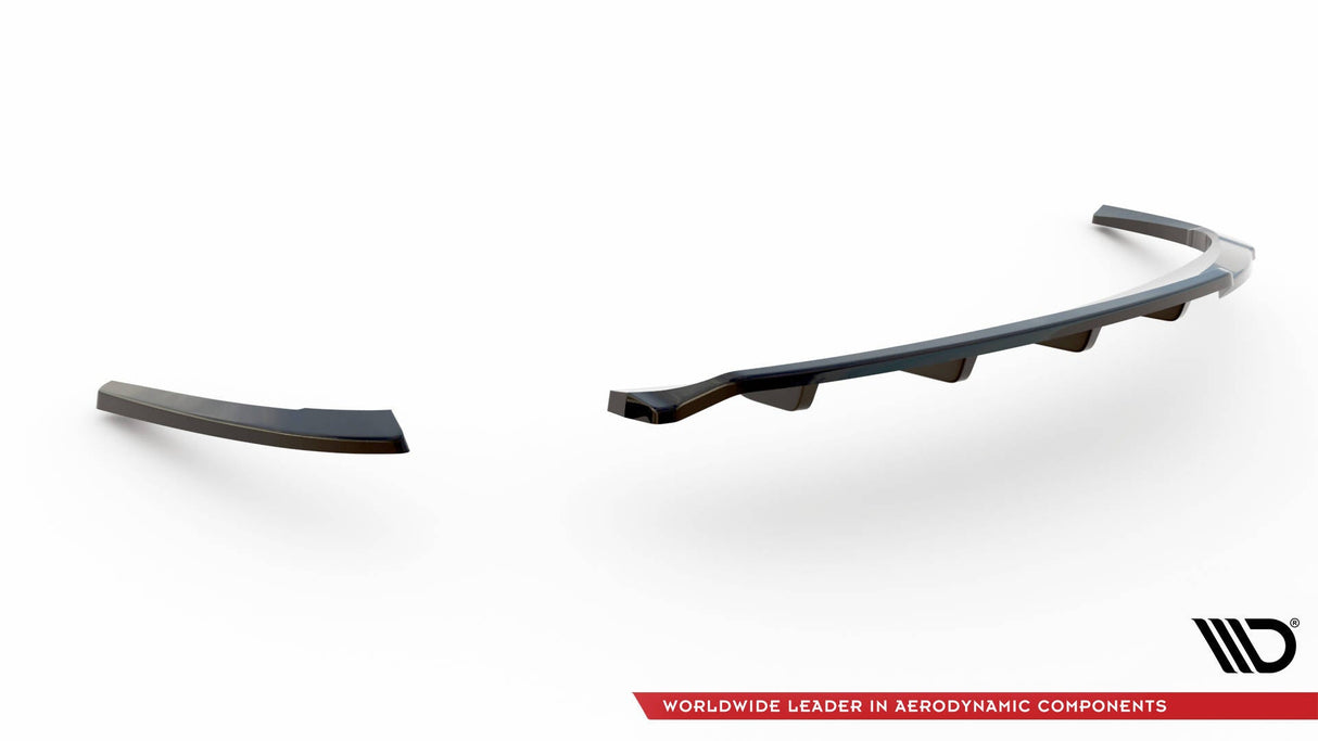 Maxton Design Central Rear Splitter (With Vertical Bars) Audi A5 Coupe 8T Facelift