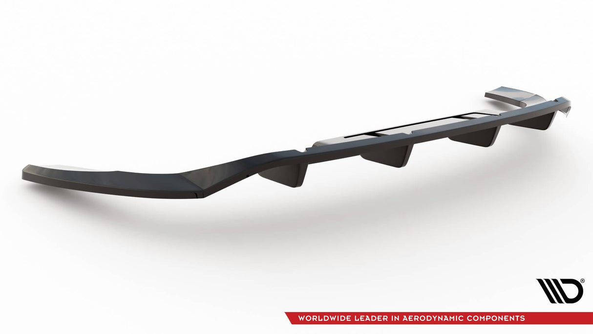 Maxton Design Central Rear Splitter (With Vertical Bars) Audi Q4 E-Tron Sportback Mk1