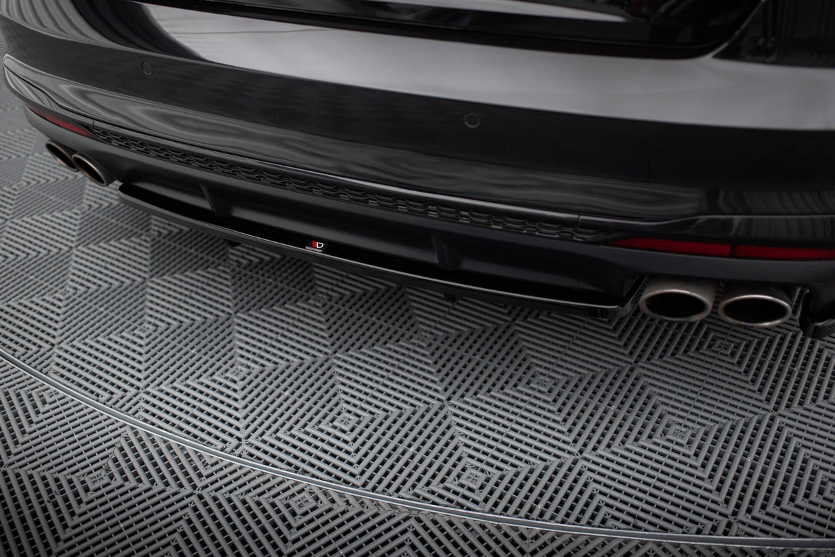 Maxton Design Central Rear Splitter (With Vertical Bars) Audi S4 B9 Facelift