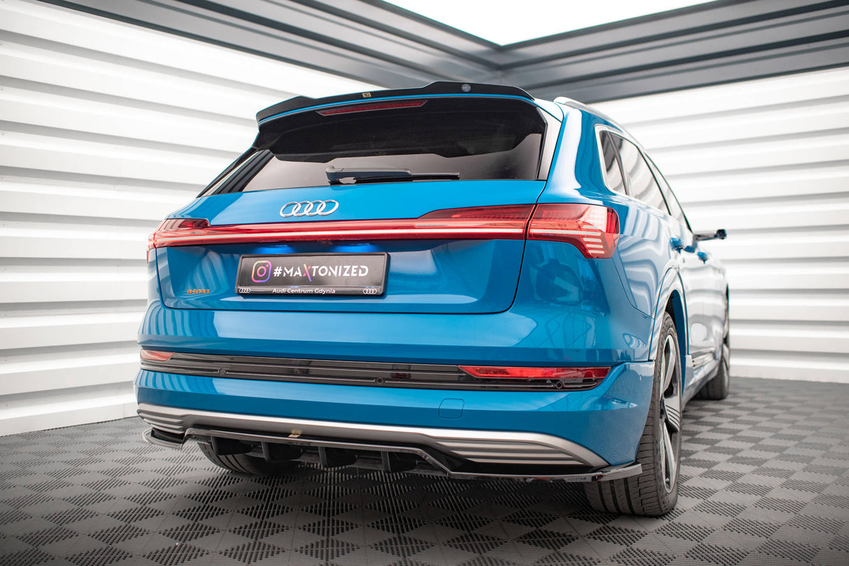 Maxton Design Central Rear Splitter (With Vertical Bars) Audi E-Tron