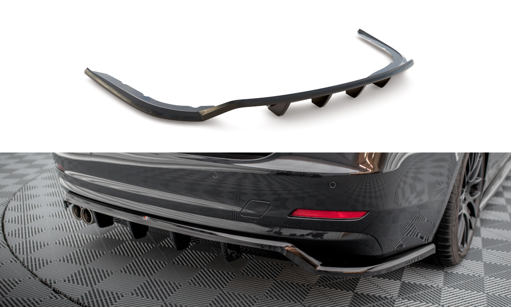 Maxton Design Central Rear Splitter (With Vertical Bars) BMW 4 Gran Coupe F36