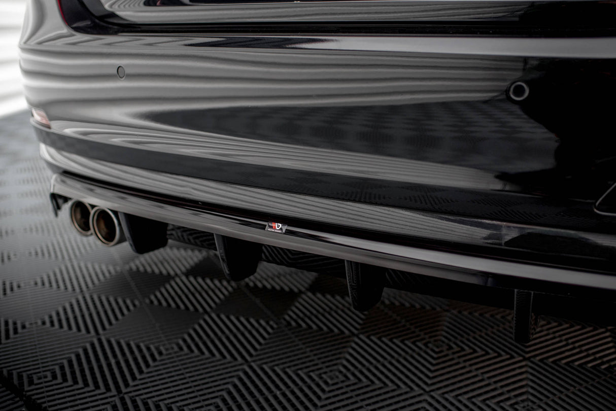 Maxton Design Central Rear Splitter (With Vertical Bars) BMW 4 Gran Coupe F36