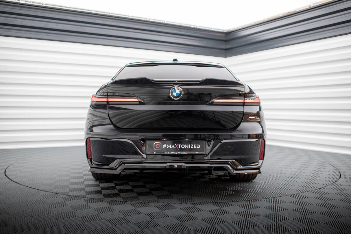 Maxton Design Central Rear Splitter (With Vertical Bars) BMW 7 M-Pack G70
