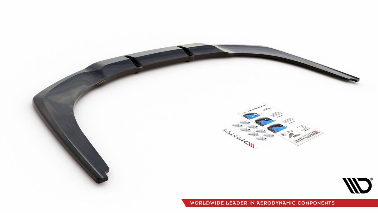 Maxton Design Central Rear Splitter (With Veritcal Bars) - BMW 8 Series Gran Coupe G16 (M-Pack)