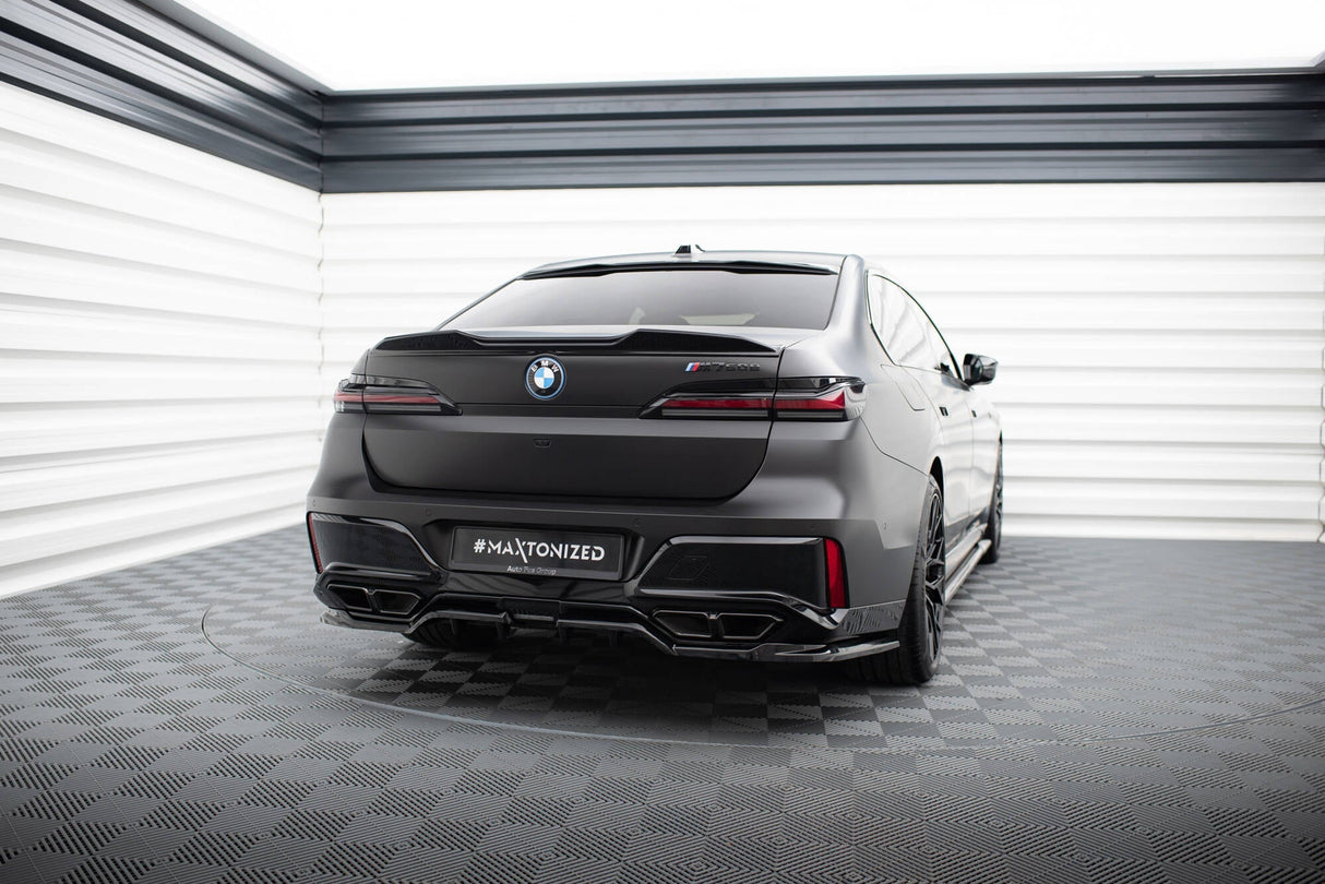 Maxton Design Central Rear Splitter (With Vertical Bars) BMW M760E G70