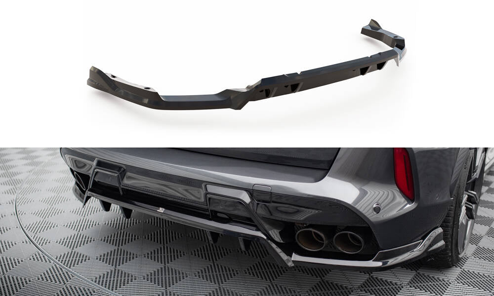 Maxton Design Central Rear Splitter (With Vertical Bars) BMW X5 M F95 Facelift