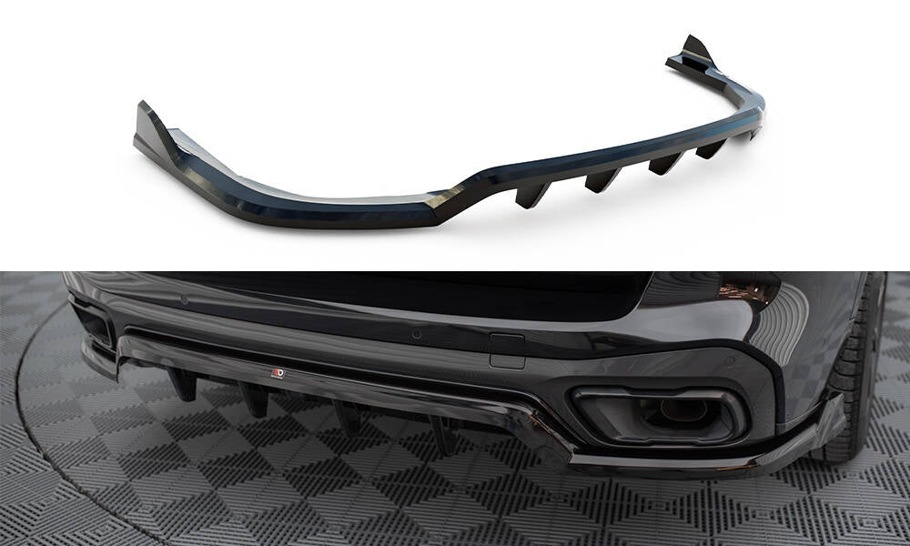 Maxton Design Central Rear Splitter (With Vertical Bars) BMW X5 M-Pack G05