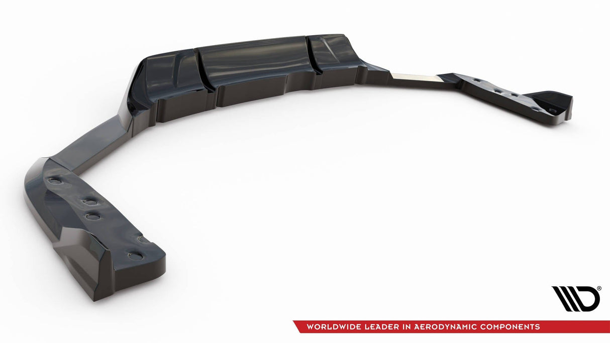 Maxton Design Central Rear Splitter (w/ Vertical Bars) - BMW X6 M F96