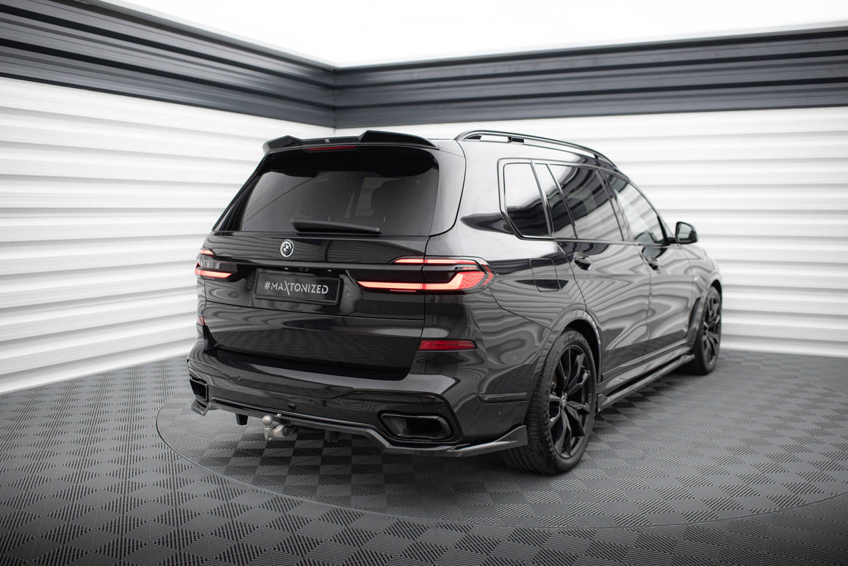 Maxton Design Central Rear Splitter (With Vertical Bars) BMW X7 M-Pack G07 Facelift