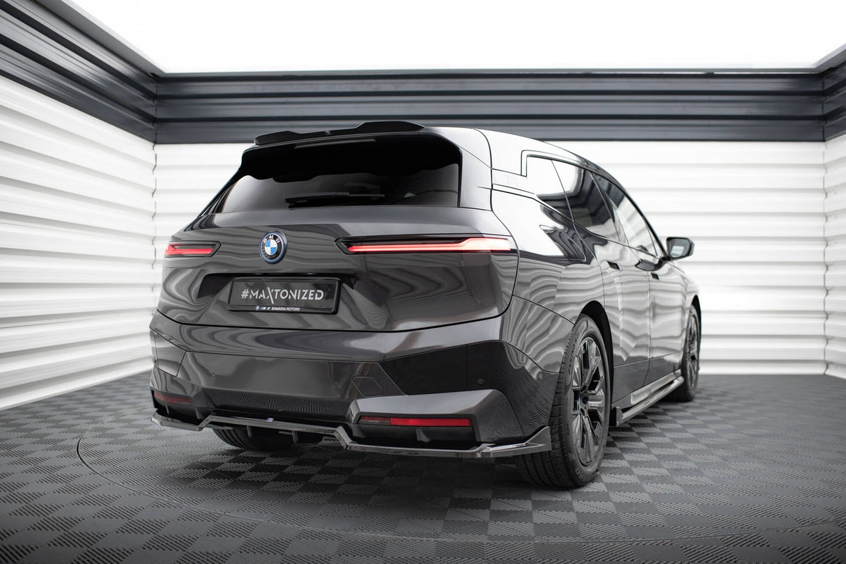 Maxton Design Central Rear Splitter (With Vertical Bars) BMW Ix Sport / M60