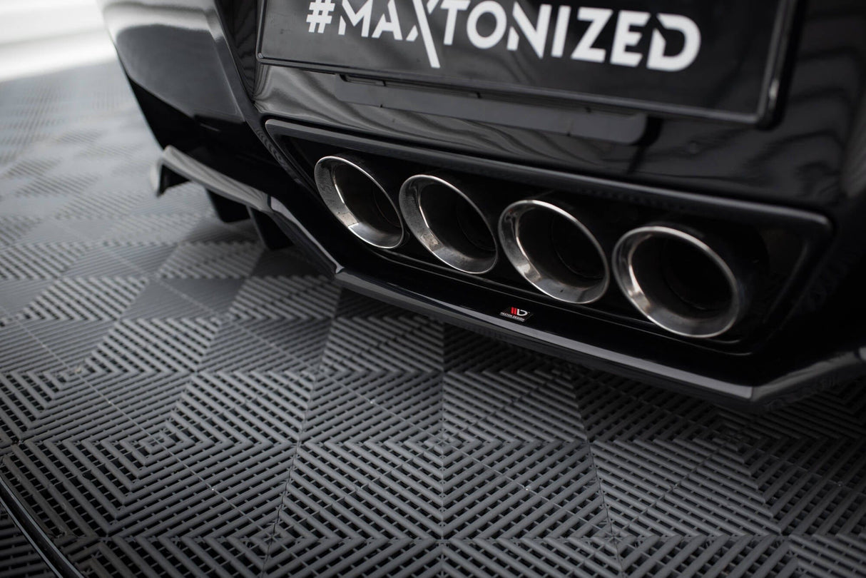 Maxton Design Central Rear Splitter (With Vertical Bars) Chevrolet Corvette C7