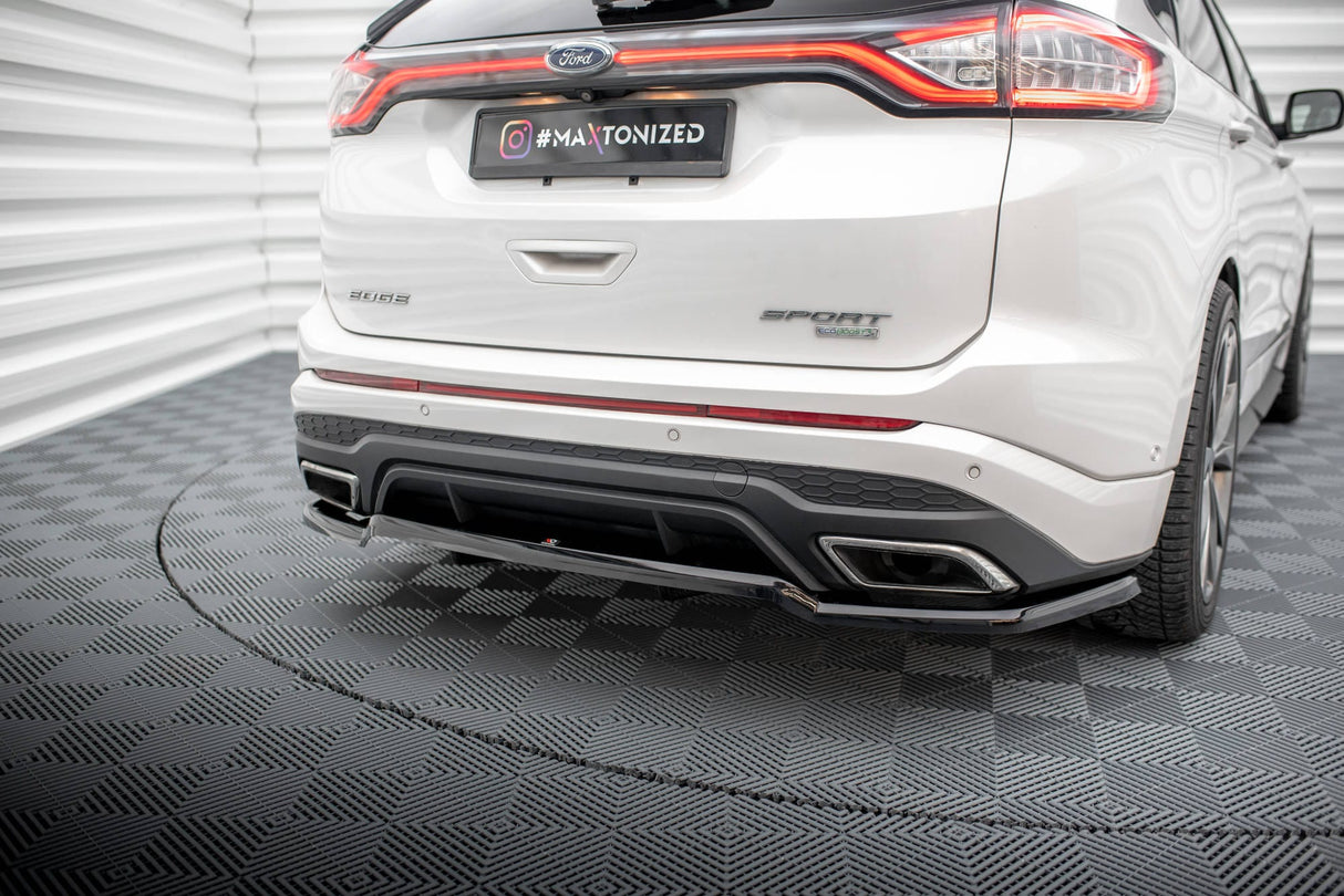 Maxton Design Central Rear Splitter (With Vertical Bars) Ford Edge Sport MK2