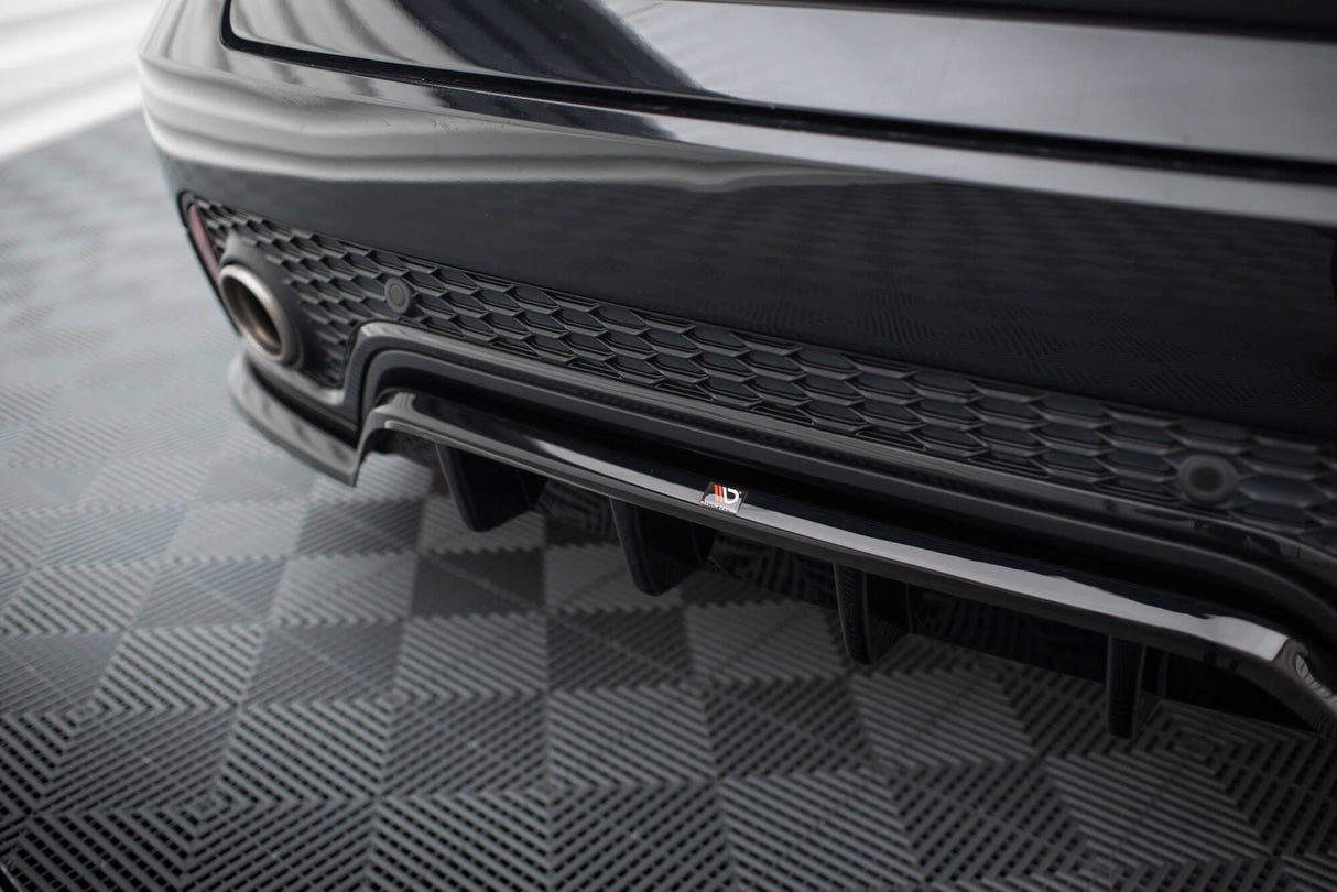 Maxton Design Central Rear Splitter (With Vertical Bars) Jaguar E-Pace R-Dynamic MK1