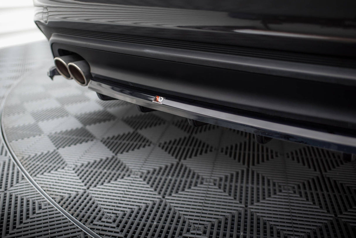 Maxton Design Central Rear Splitter (With Vertical Bars) Jaguar Xe X760 Facelift