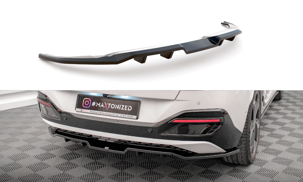 Maxton Design Central Rear Splitter (With Vertical Bars) Kia Ev6 Gt-Line Mk1
