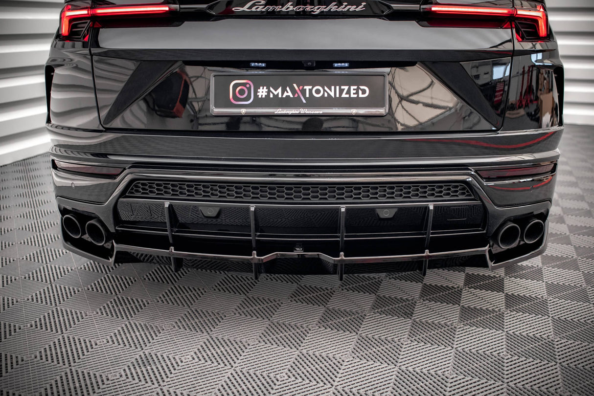 Maxton Design Central Rear Splitter (With Vertical Bars) Lamborghini Urus MK1