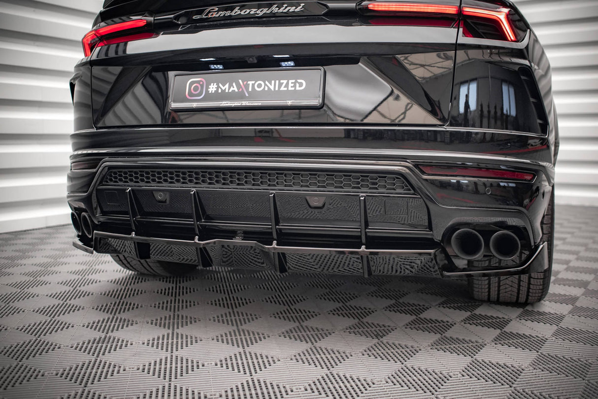 Maxton Design Central Rear Splitter (With Vertical Bars) Lamborghini Urus MK1