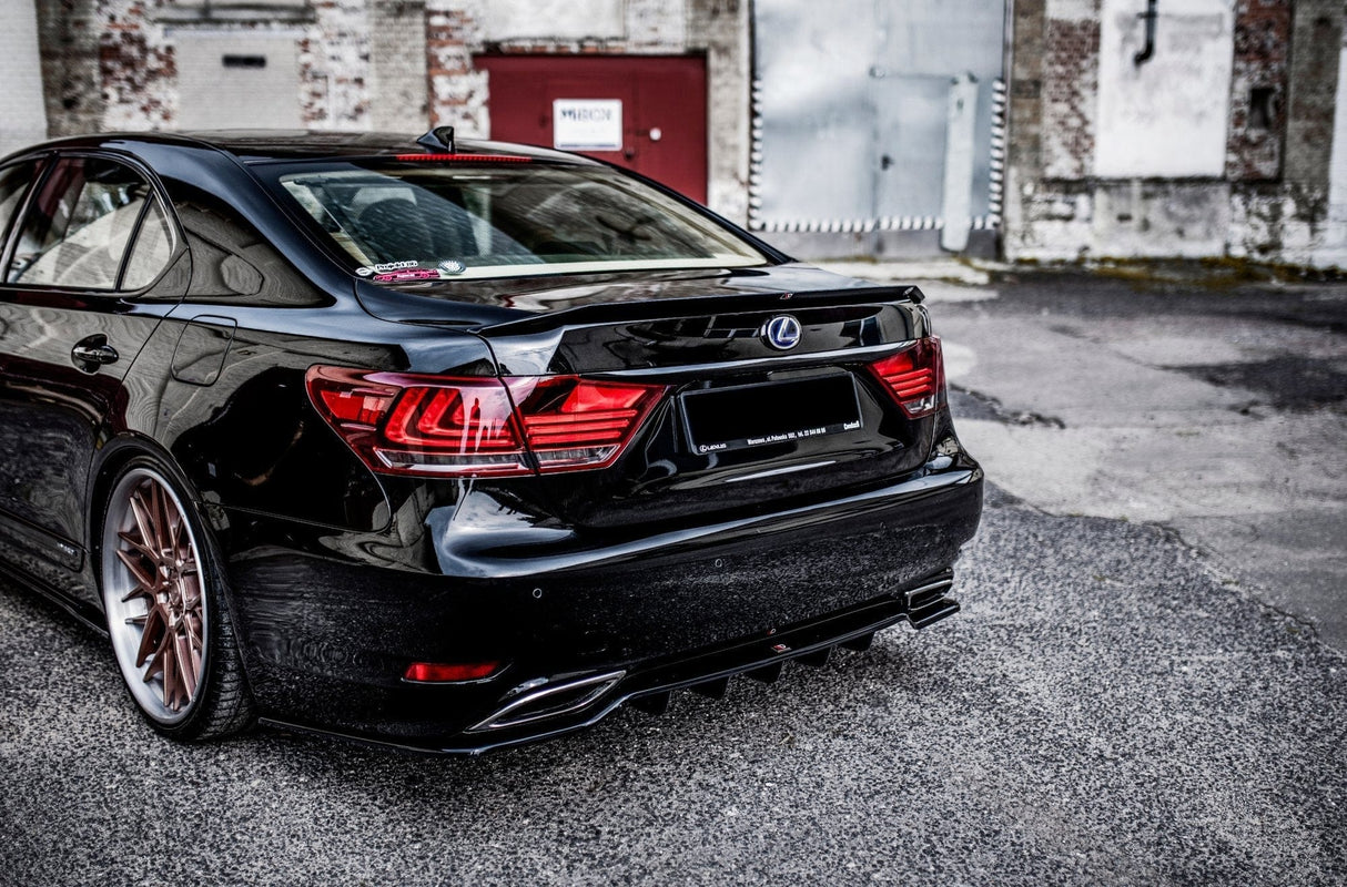 Maxton Design Central Rear Splitter (With Vertical Bars) Leuxs Ls Mk4 Facelift