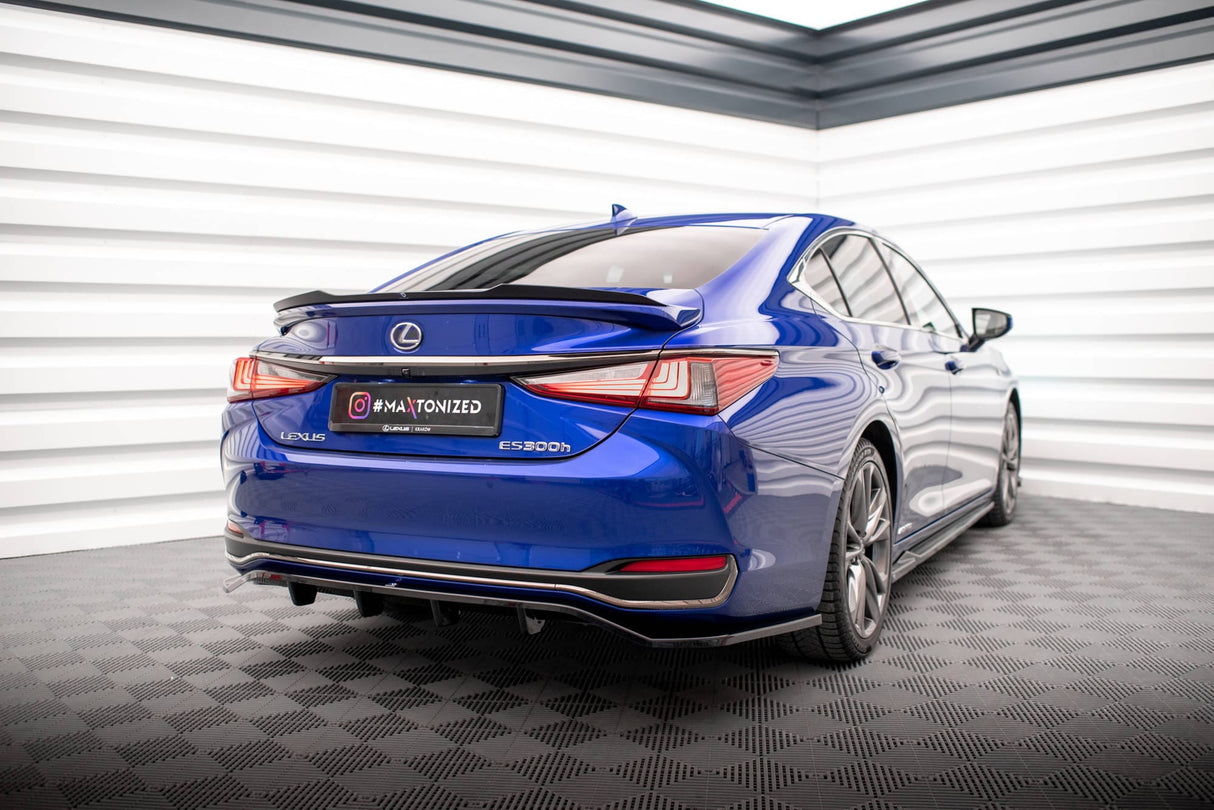 Maxton Design Central Rear Splitter (With Vertical Bars) Lexus Es F Sport (Hybrid) Mk7