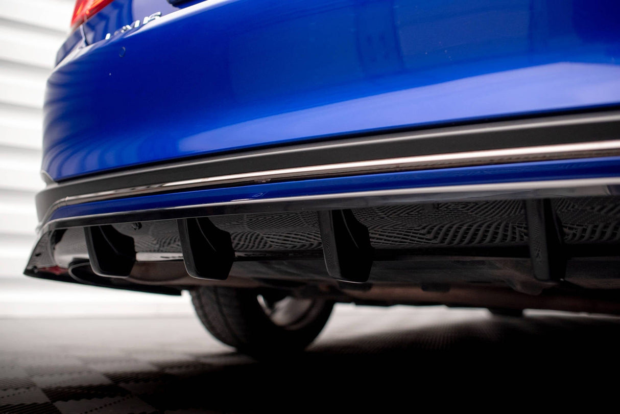 Maxton Design Central Rear Splitter (With Vertical Bars) Lexus Es F Sport (Hybrid) Mk7