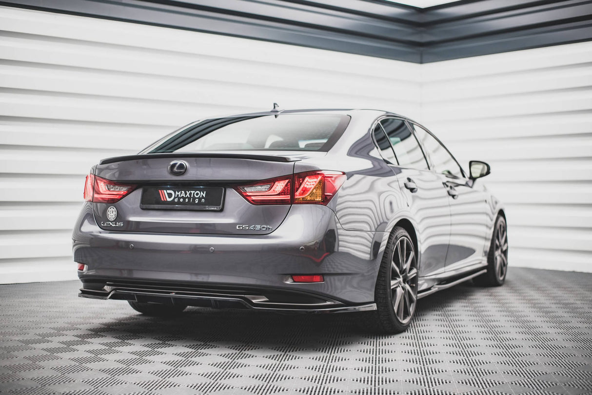 Maxton Design Central Rear Splitter (With Vertical Bars) Lexus Gs F Sport Hybrid Mk4 (L10)