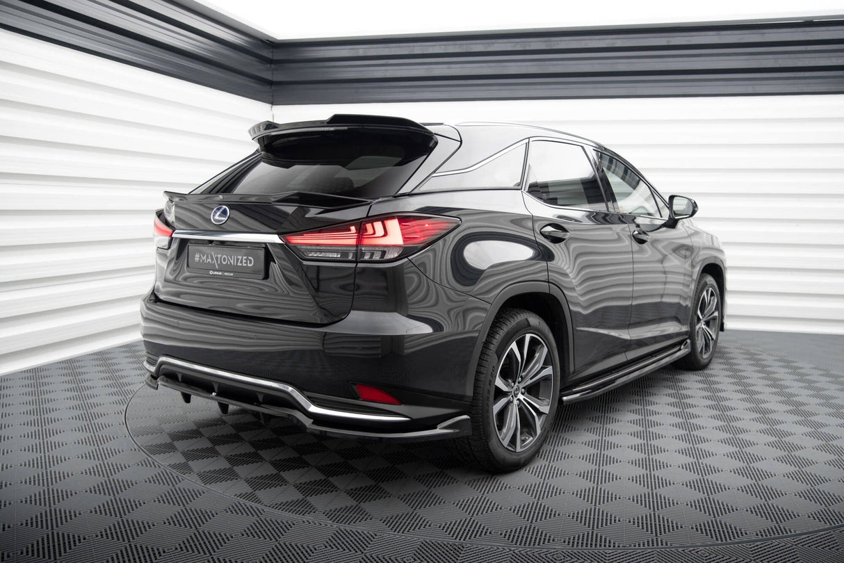 Maxton Design Central Rear Splitter (With Vertical Bars) Lexus Rx Mk4 Facelift
