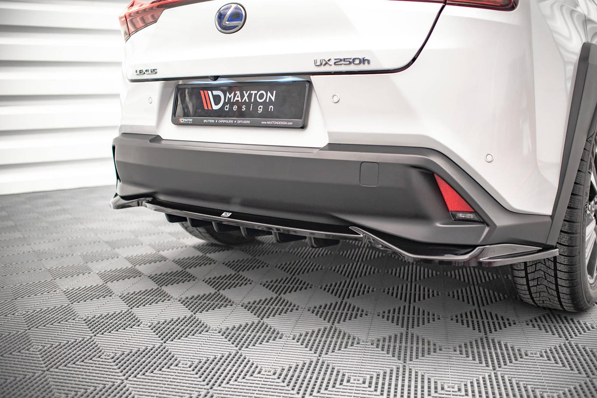 Maxton Design Central Rear Splitter (With Vertical Bars) Lexus Ux Mk1
