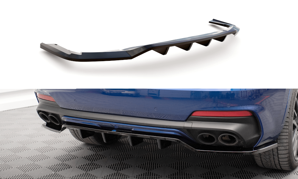 Maxton Design Central Rear Splitter (With Vertical Bars) Maserati Levante GTS MK1
