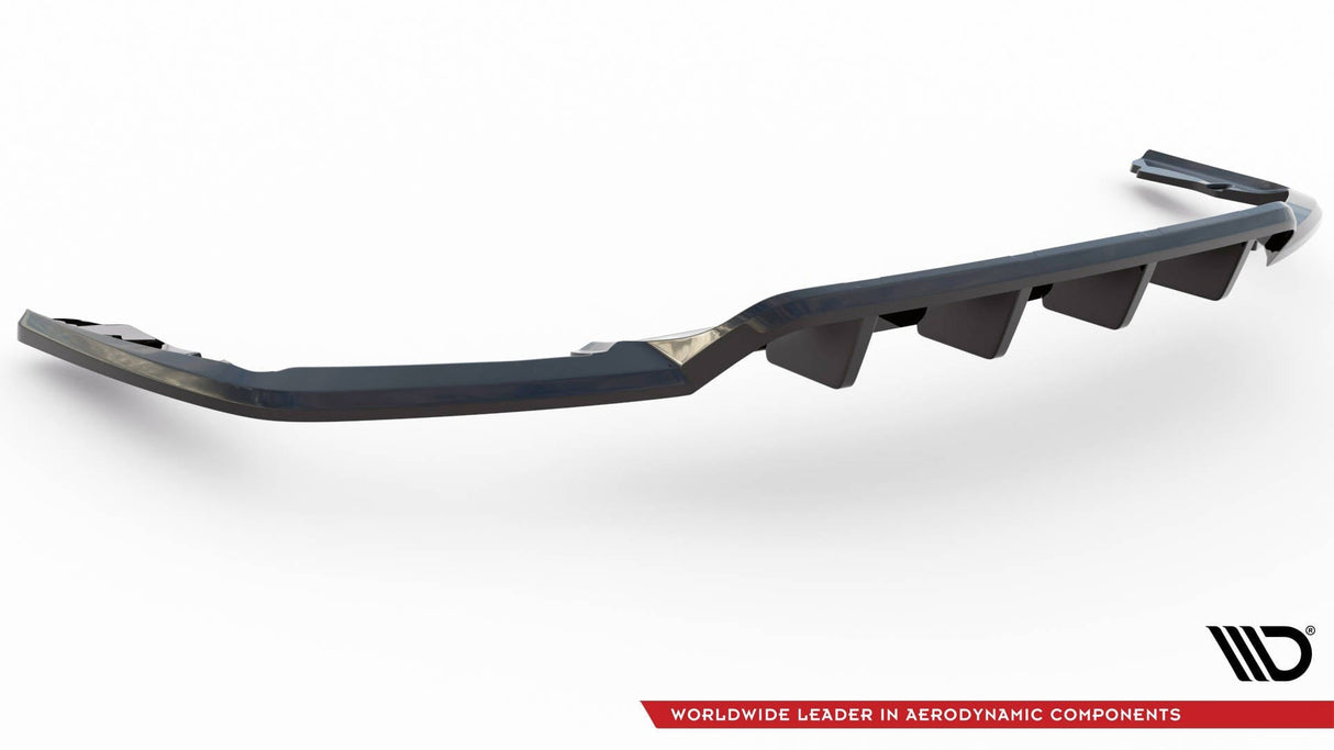 Maxton Design Central Rear Splitter (With Vertical Bars) - Maserati Levante Mk1