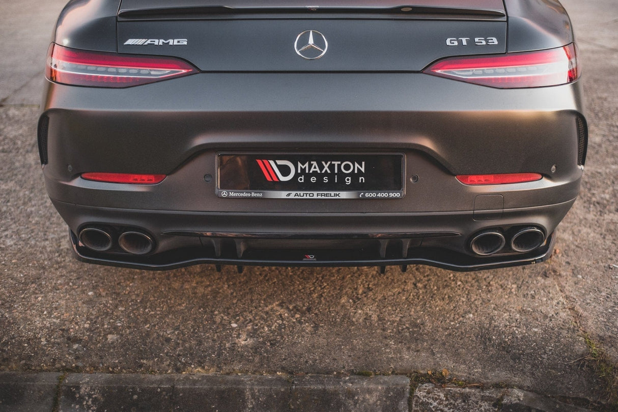Maxton Design Central Rear Splitter (With Vertical Bars) Mercedes-AMG 53 4 Door Coupe