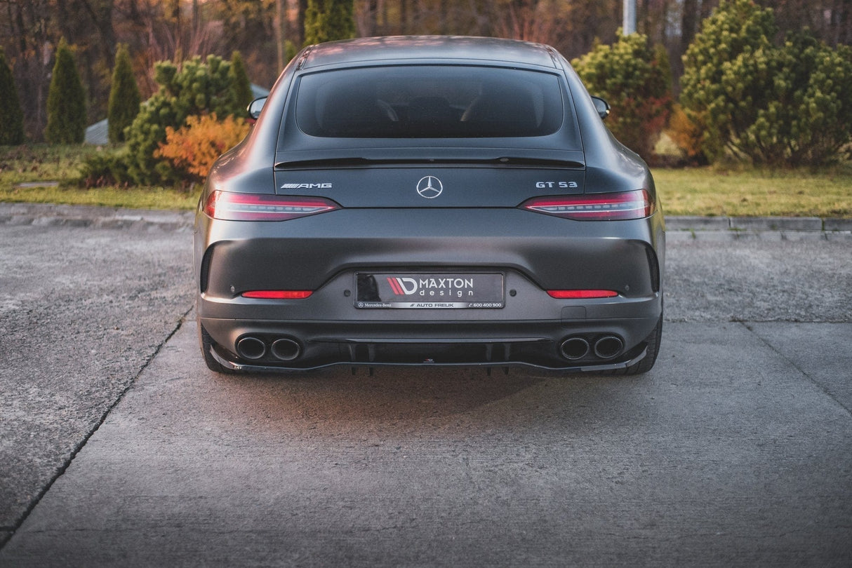 Maxton Design Central Rear Splitter (With Vertical Bars) Mercedes-AMG 53 4 Door Coupe