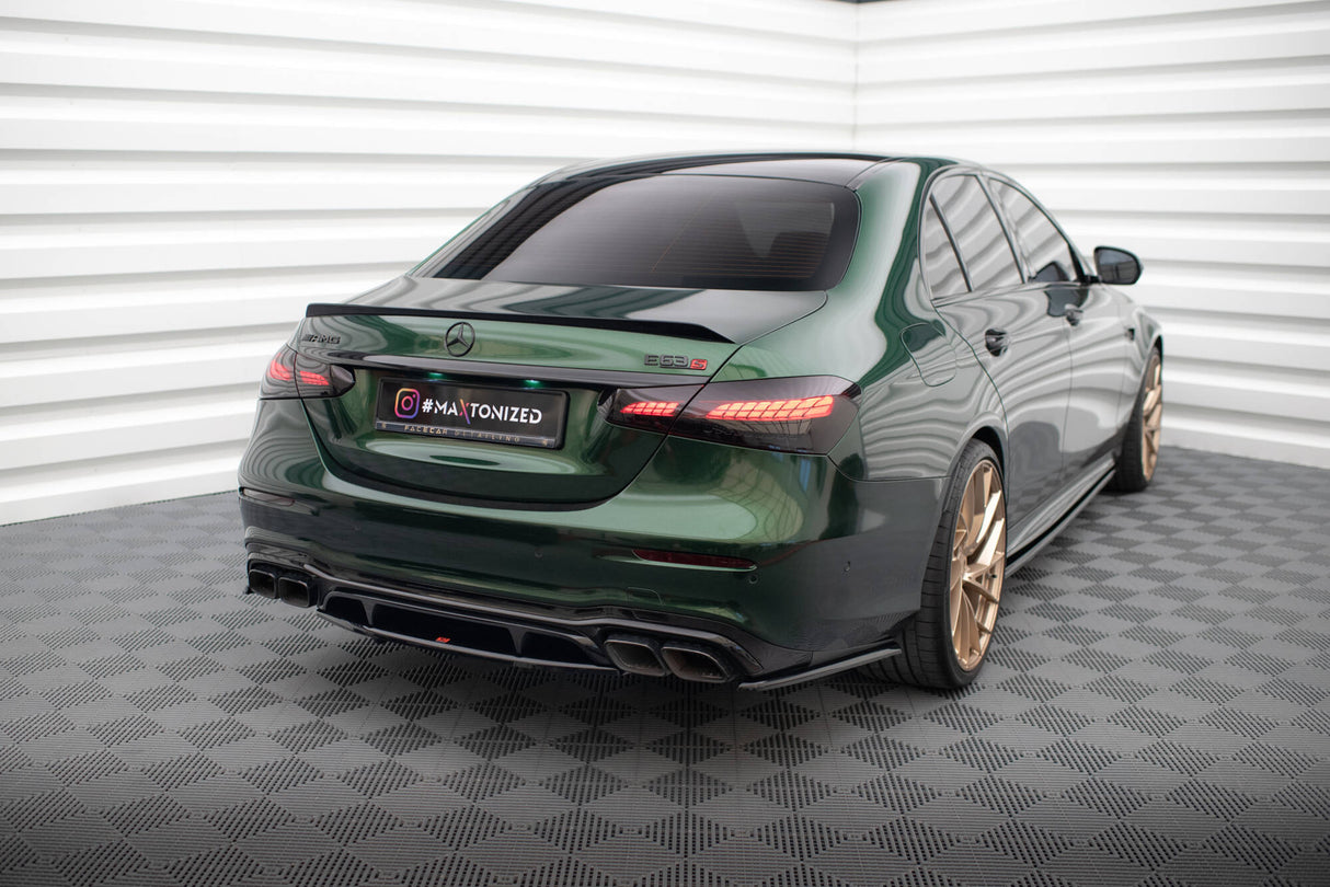 Maxton Design Central Rear Splitter (With Vertical Bars) Mercedes-AMG E63 W213 Facelift