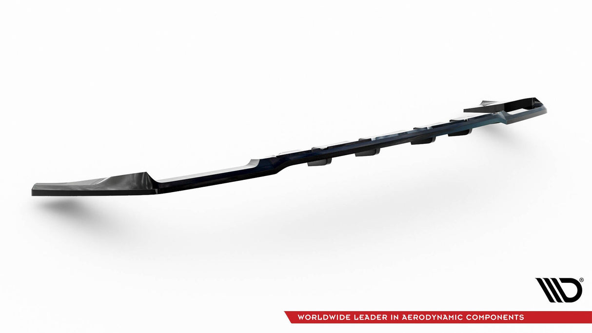 Maxton Design Central Rear Splitter (With Vertical Bars) Mercedes-AMG GLC 63 Coupe C253 Facelift