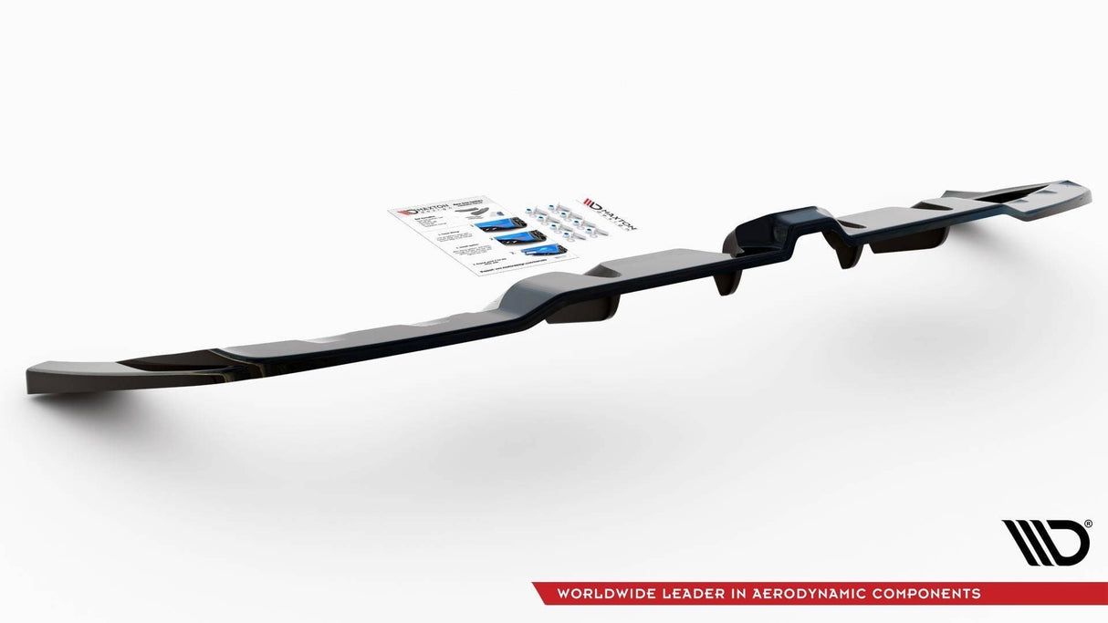 Maxton Design Central Rear Splitter (With Vertical Bars) Mercedes-AMG GLE Coupe C167