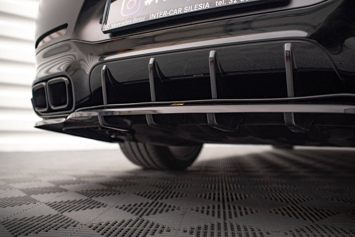 Maxton Design Central Rear Splitter (With Vertical Bars) Mercedes-AMG GT 63S 4-Door Coupe Aero