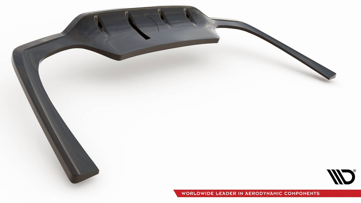 Maxton Design Central Rear Splitter (With Vertical Bars) Mercedes-Benz C AMG-Line W206