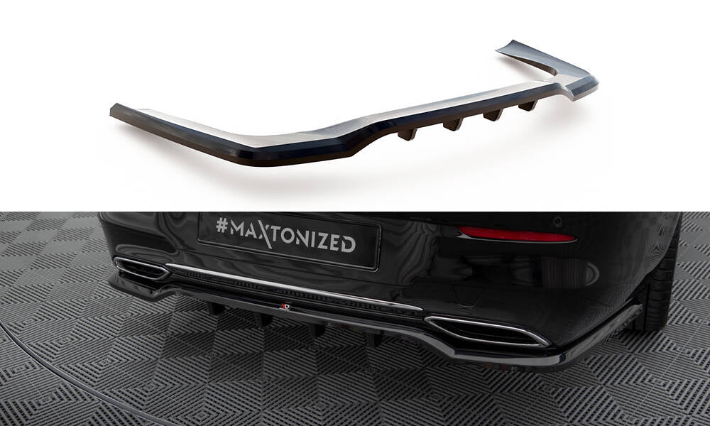 Maxton Design Central Rear Splitter (With Vertical Bars) Mercedes-Benz CLA Coupe C118