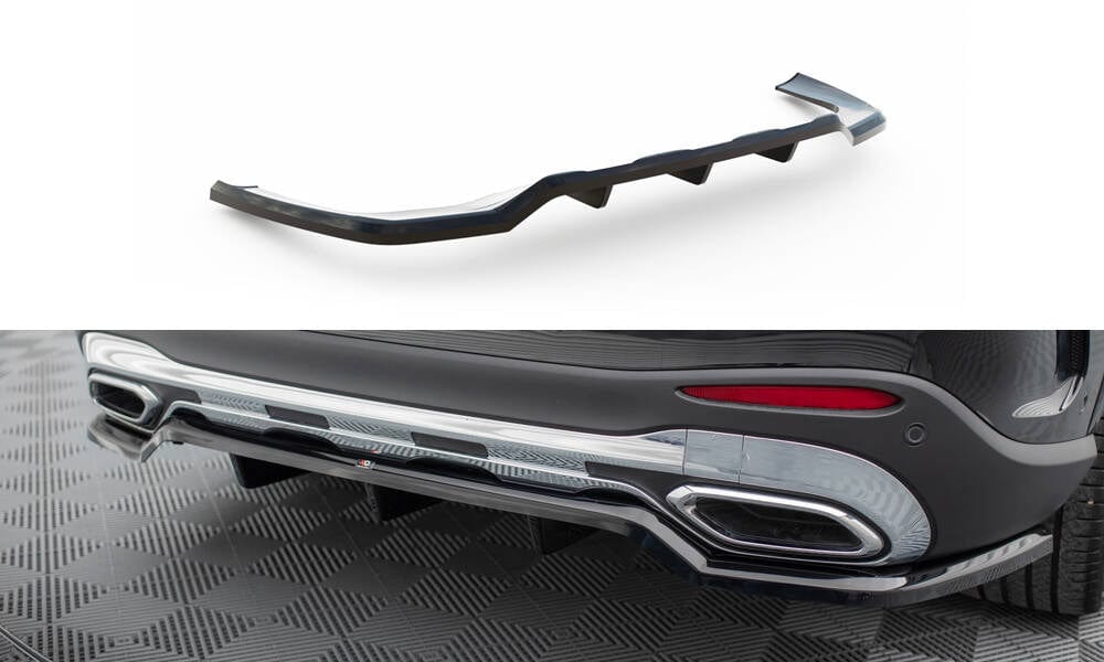 Maxton Design Central Rear Splitter (With Vertical Bars) Mercedes-Benz GLC AMG-Line X254