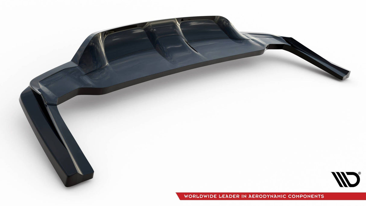 Maxton Design Central Rear Splitter (With Vertical Bars) Mercedes-Benz GLE Coupe AMG-Line C292