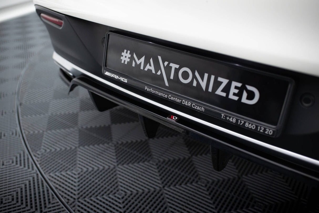 Maxton Design Central Rear Splitter (With Vertical Bars) Mercedes-Benz GLE Coupe AMG-Line C292