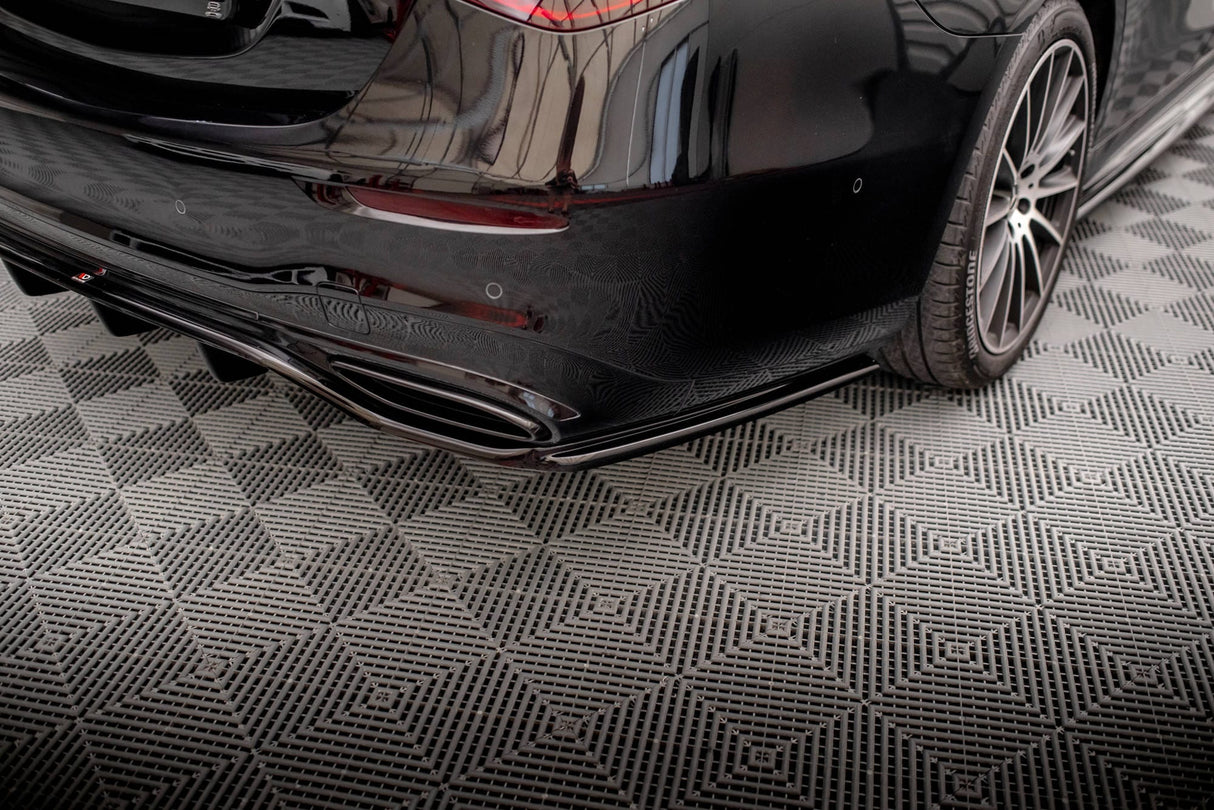 Maxton Design Central Rear Splitter (With Vertical Bars) Mercedes-Benz S AMG-Line W223