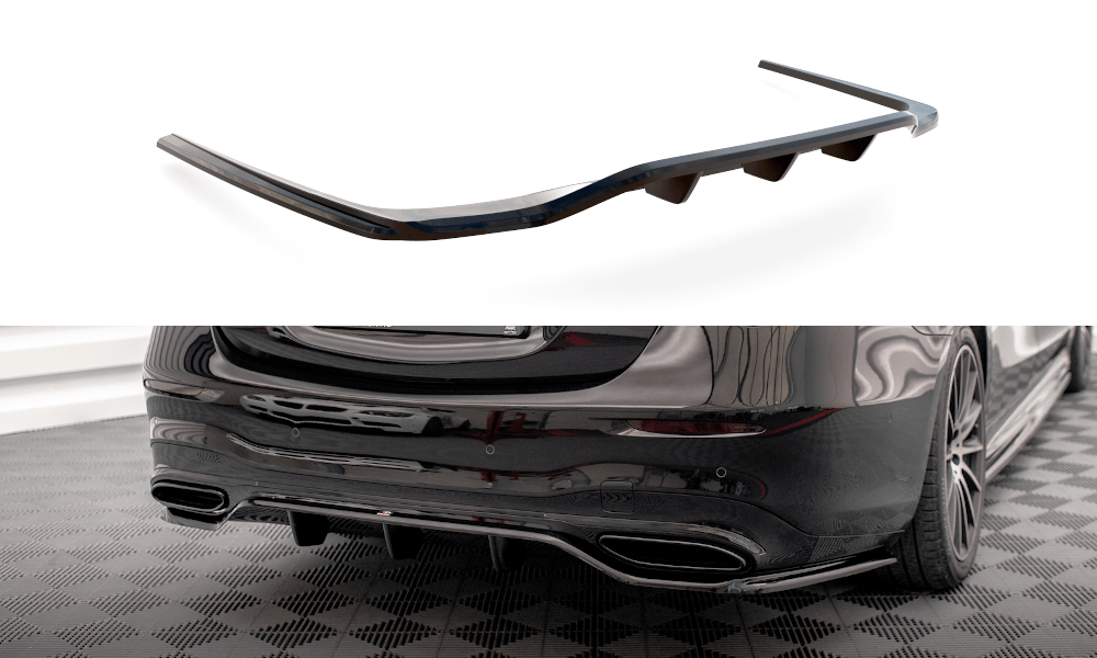 Maxton Design Central Rear Splitter (With Vertical Bars) Mercedes-Benz S AMG-Line W223